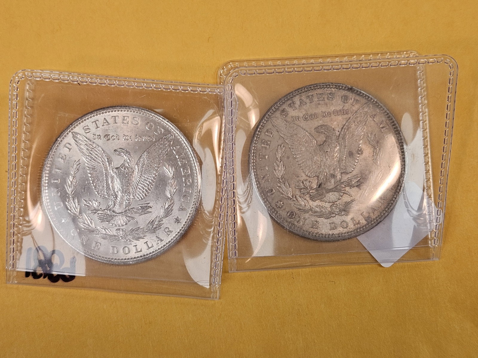 Two Brilliant About Uncirculated plus Morgan Silver Dollars - 3
