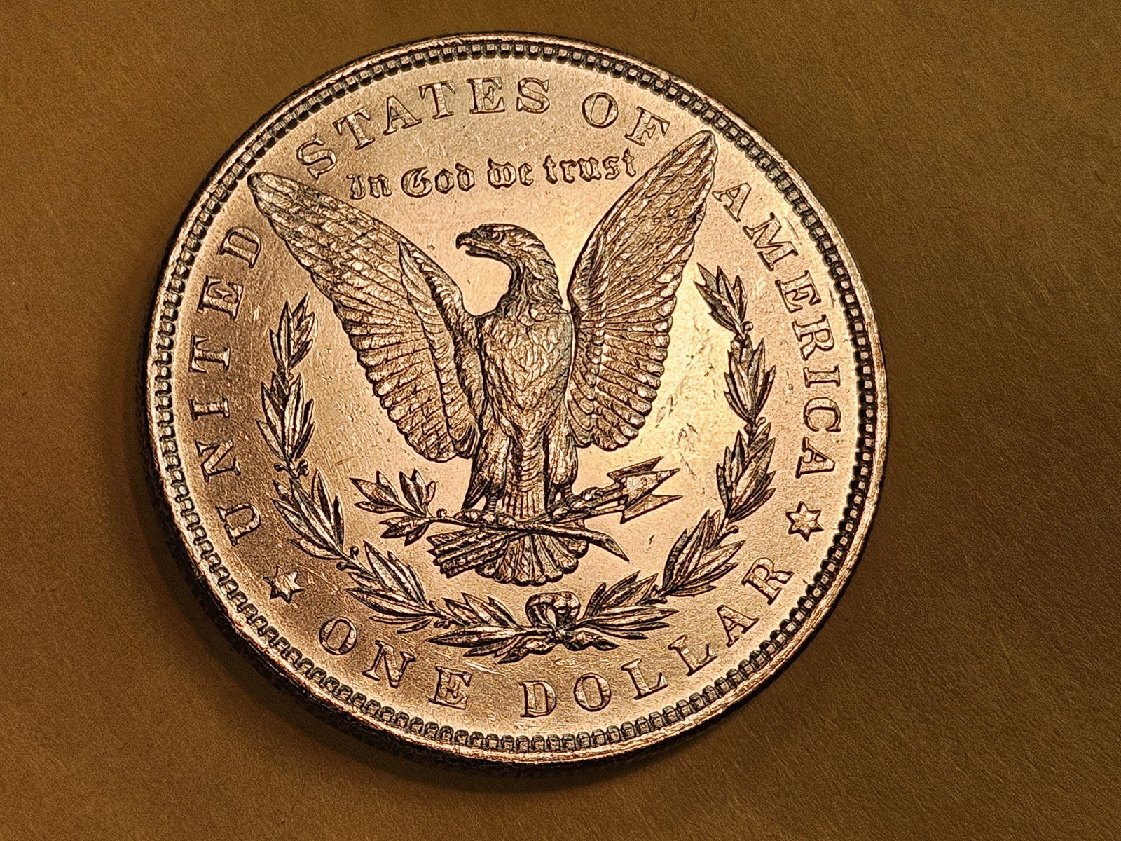 Very Choice Brilliant Uncirculated 1879 Morgan Silver Dollar - 7