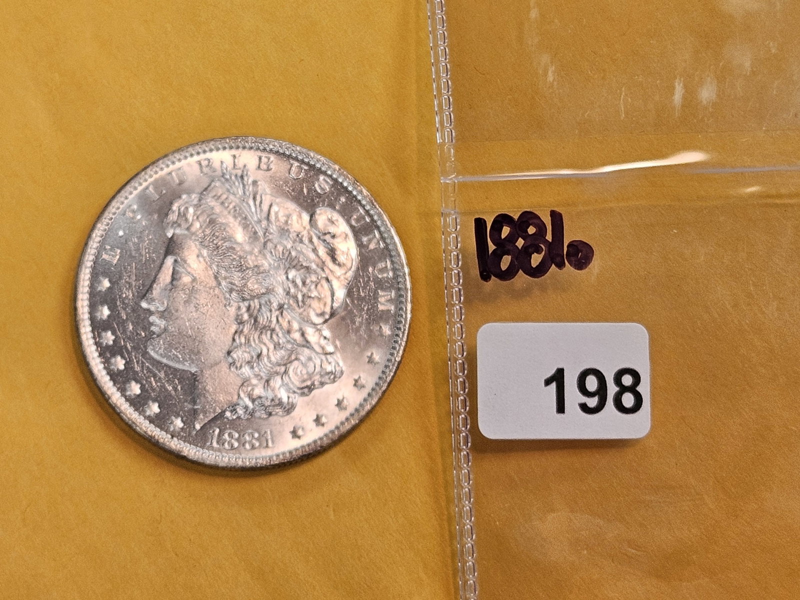 Very Choice Brilliant Uncirculated 1881-O Morgan Dollar - 2