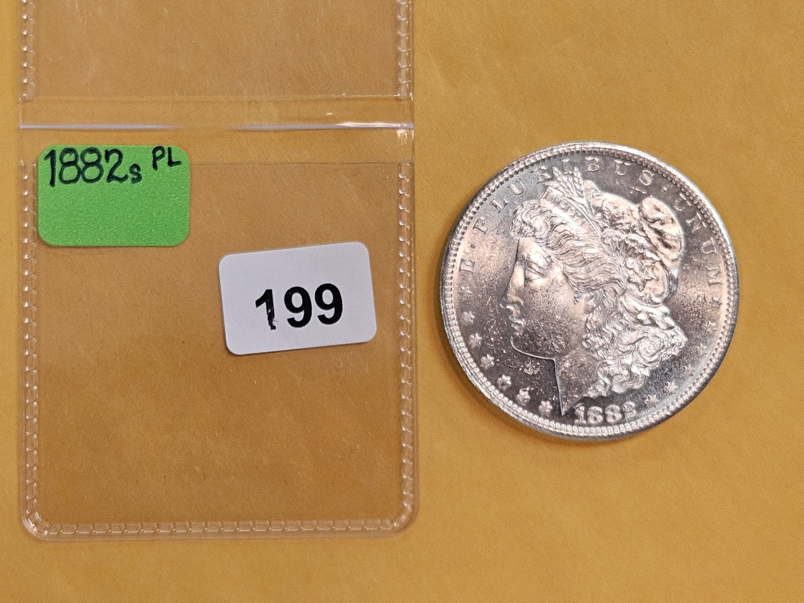 Choice Brilliant Uncirculated Plus 1882-S Morgan Dollar - 2