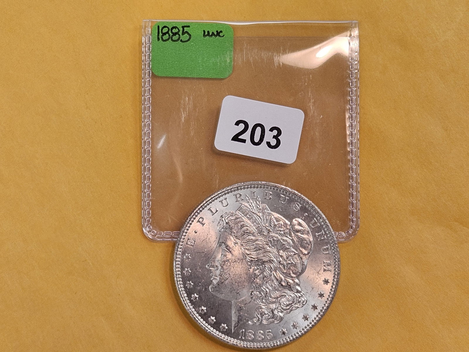 Very Choice Brilliant Uncirculated 1885 Morgan Dollar - 2