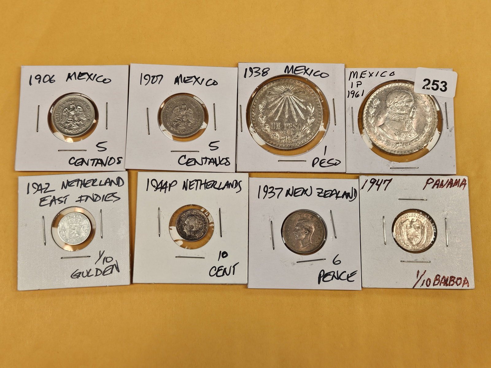 Eight mixed, silver, World Coins - 2