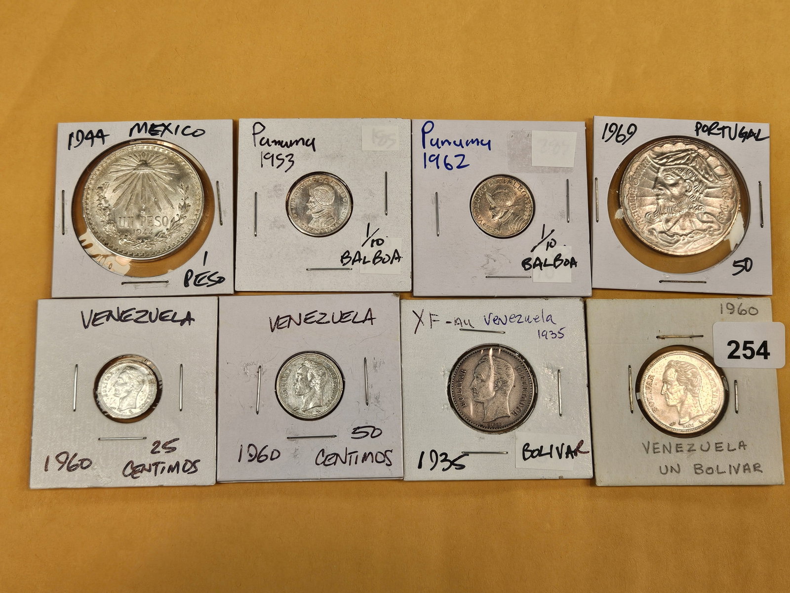 Eight mixed, silver, World Coins - 2