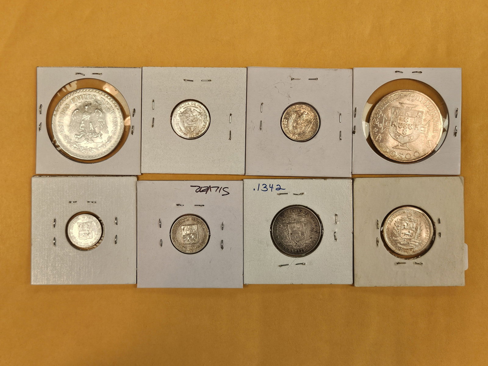 Eight mixed, silver, World Coins - 3