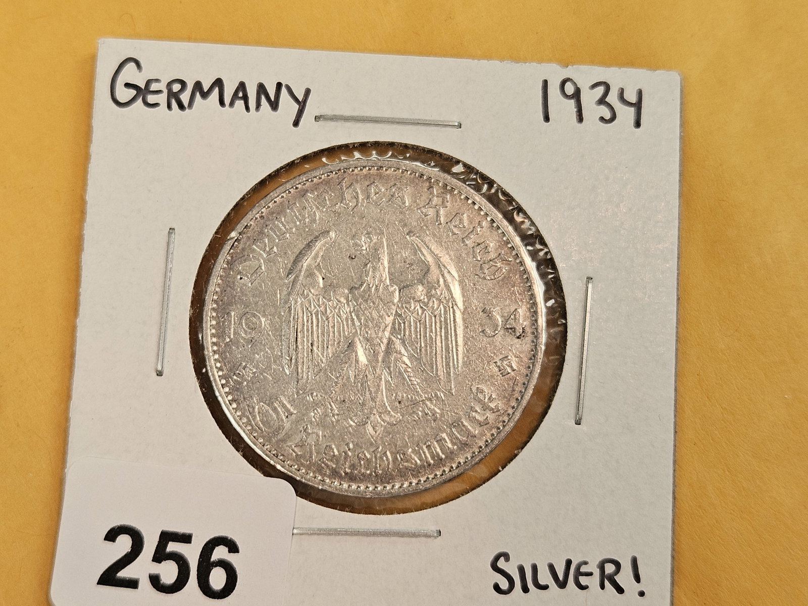 1934 Germany silver 5 reichsmark - 2