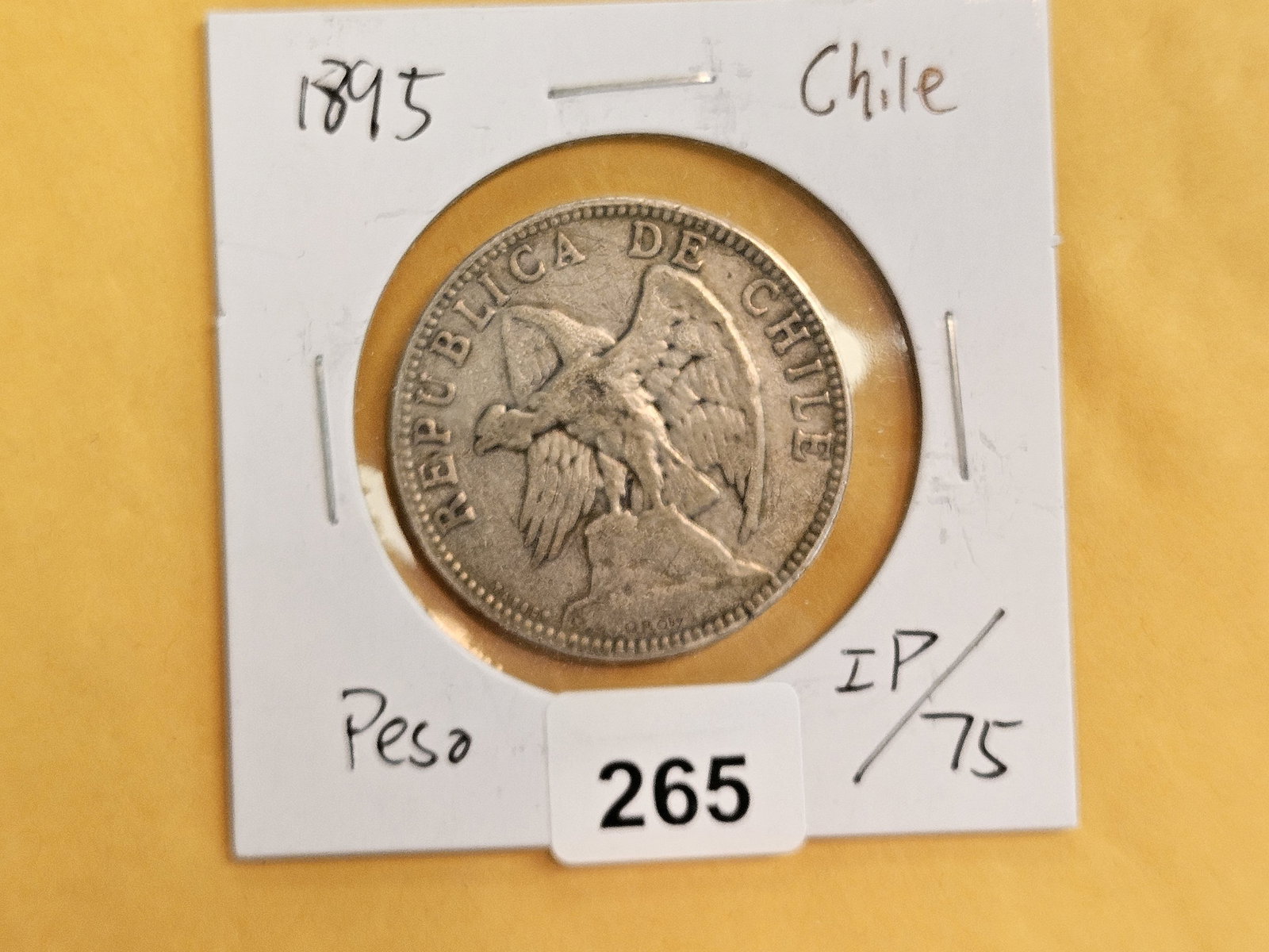 1895 Chile Un peso - 2