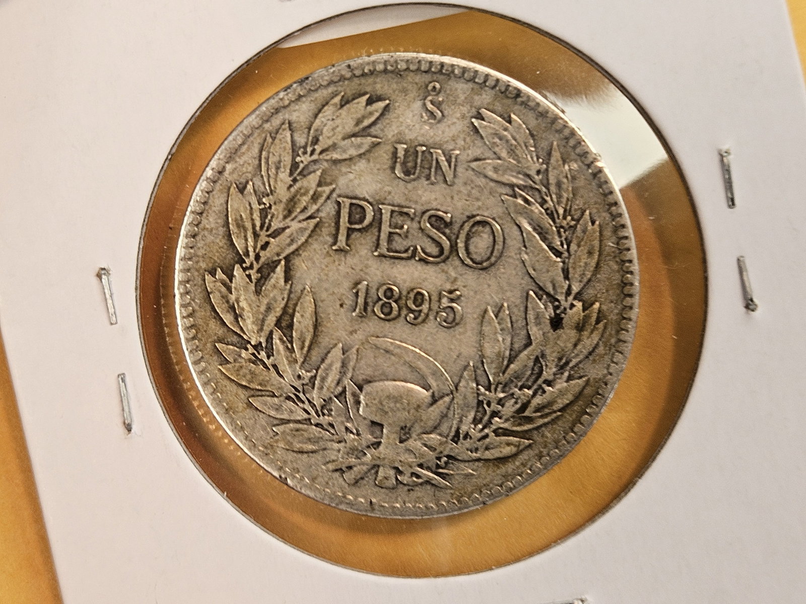 1895 Chile Un peso - 3