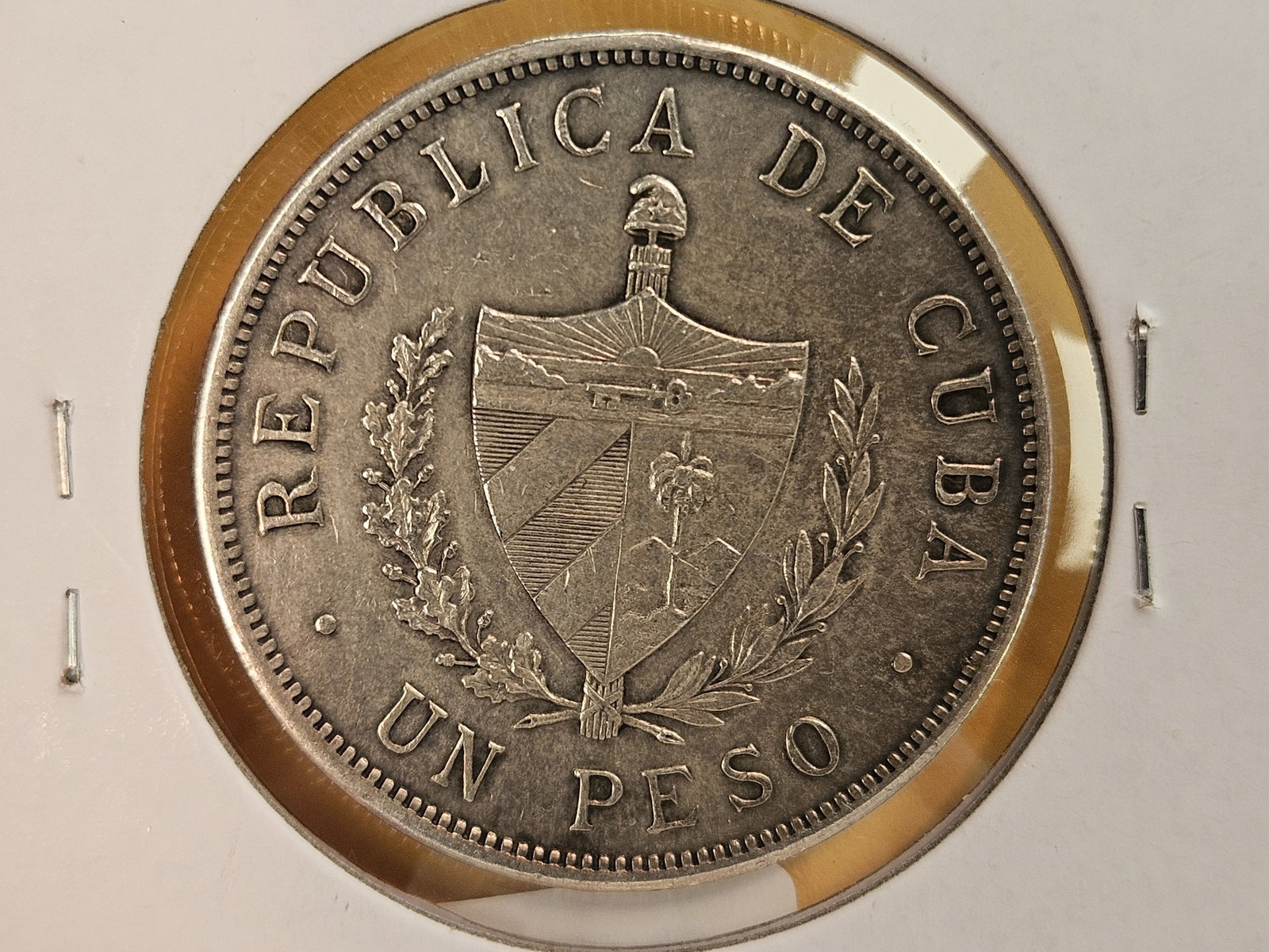 1933 Cuba silver Un peso - 4