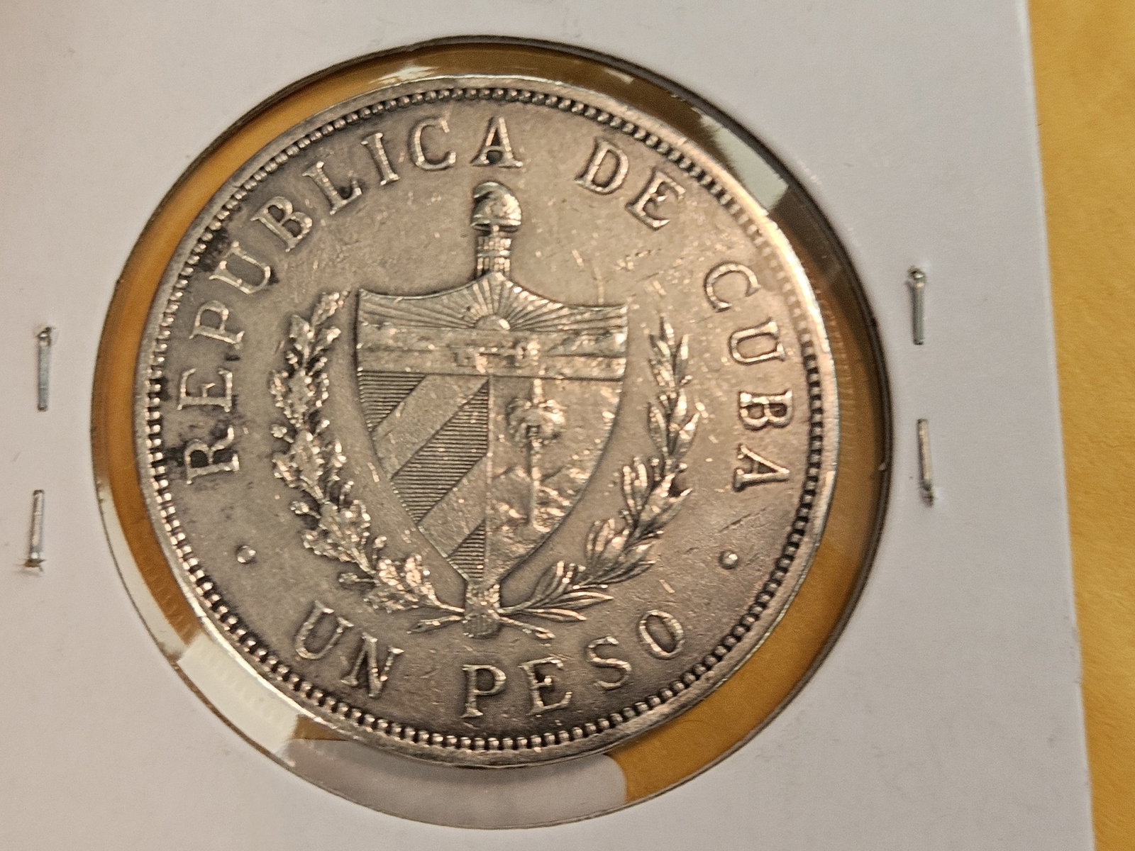 1932 Cuba silver Un peso - 3