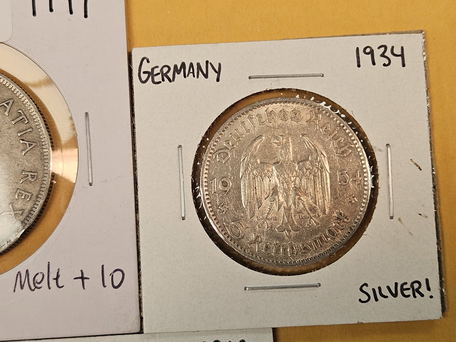 Three Silver World Coins - 3