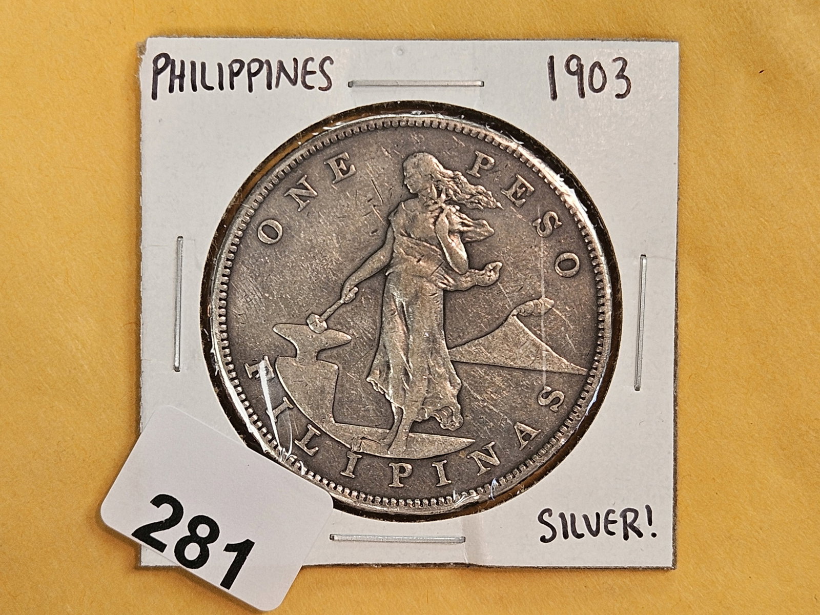 1903 Philippines silver 1 peso - 2