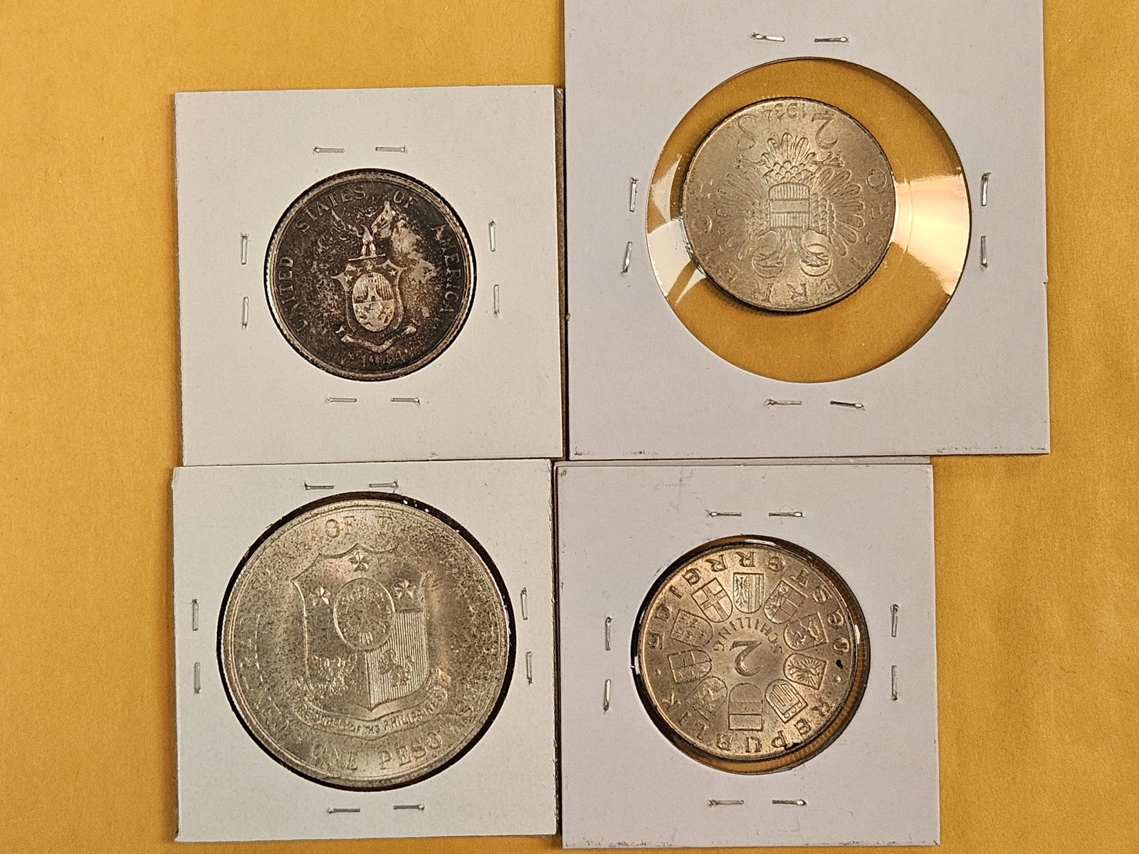 Four more mixed, silver, World coins - 3