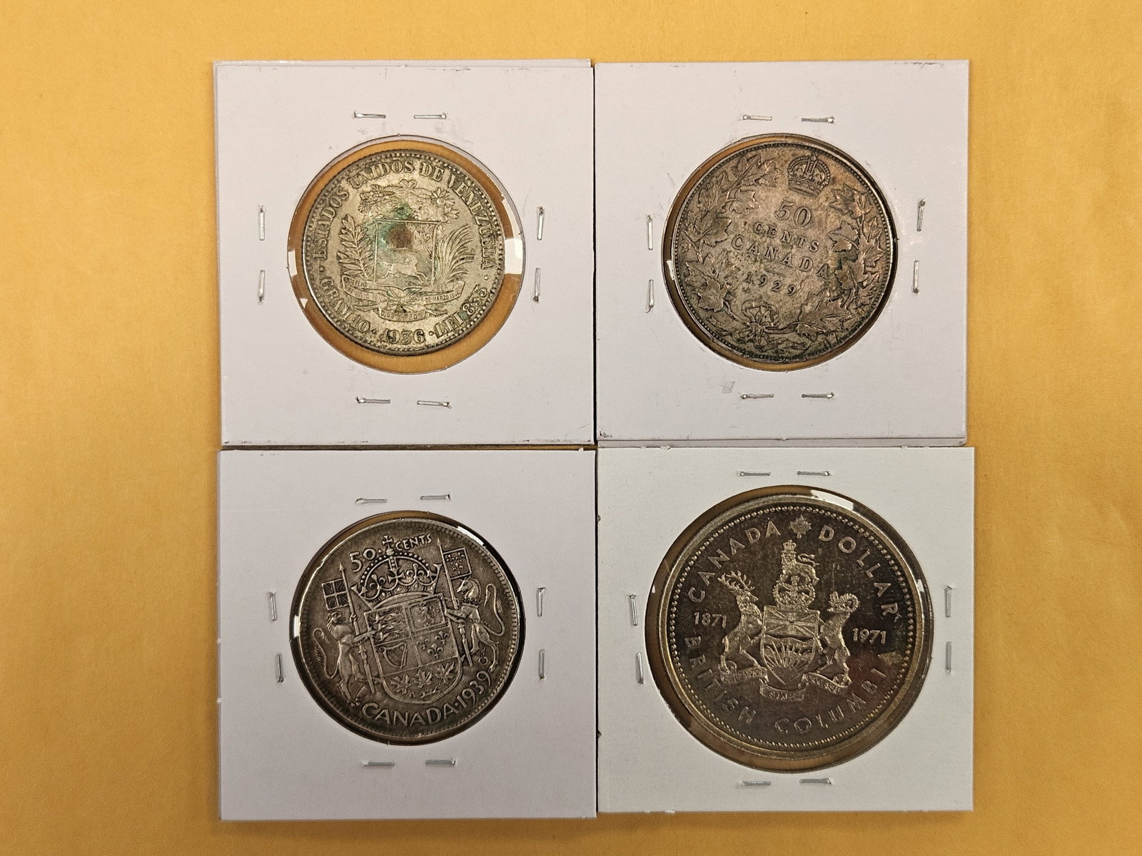 Four more mixed, silver, World coins - 3