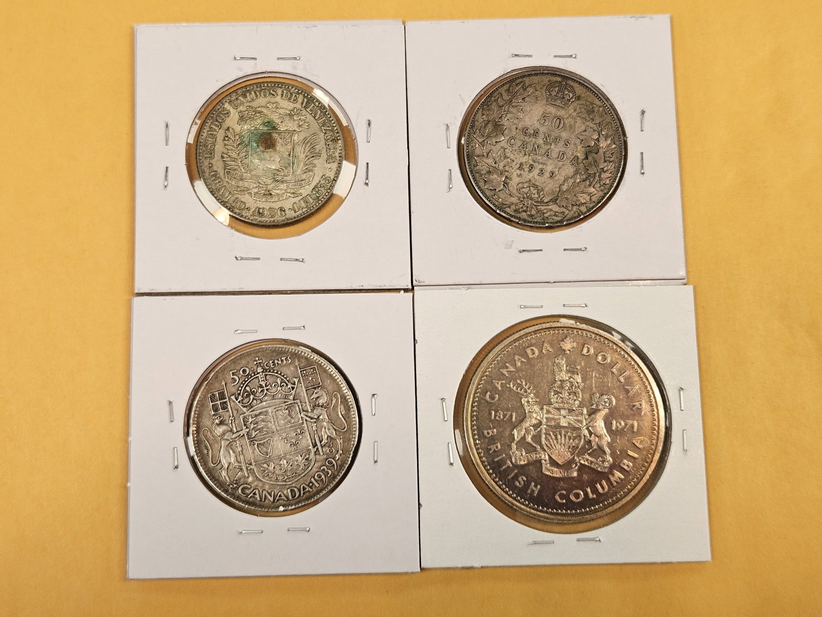 Four more mixed, silver, World coins - 4