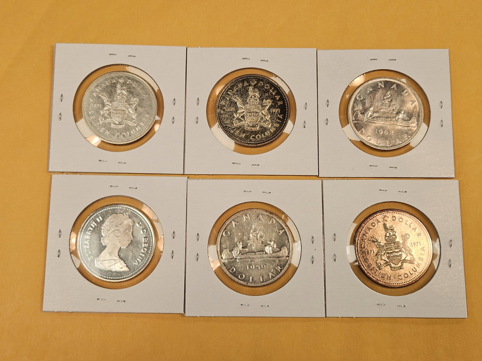Six Canadian Silver Dollars - 4