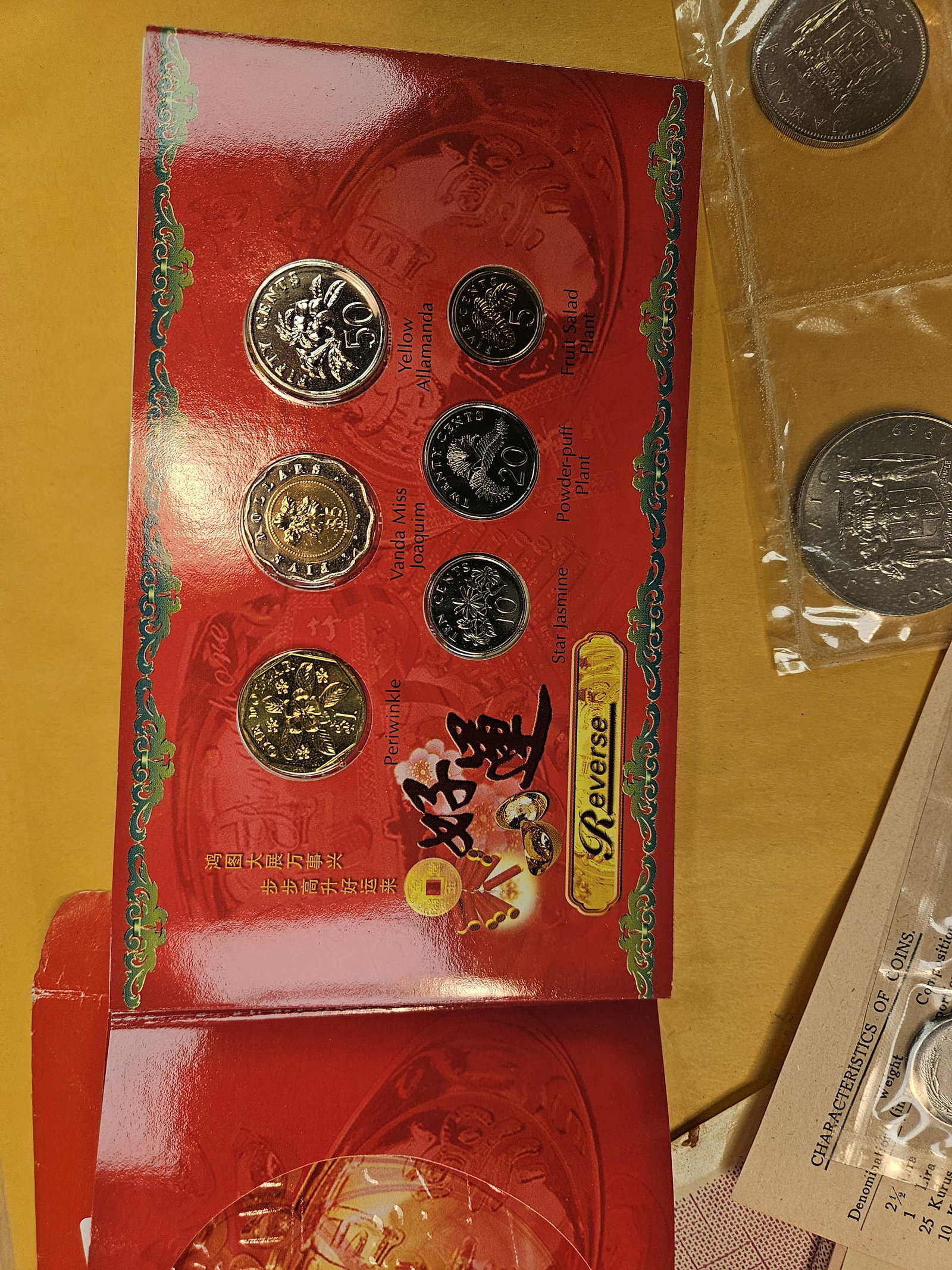 Three different World Coin Sets - 2