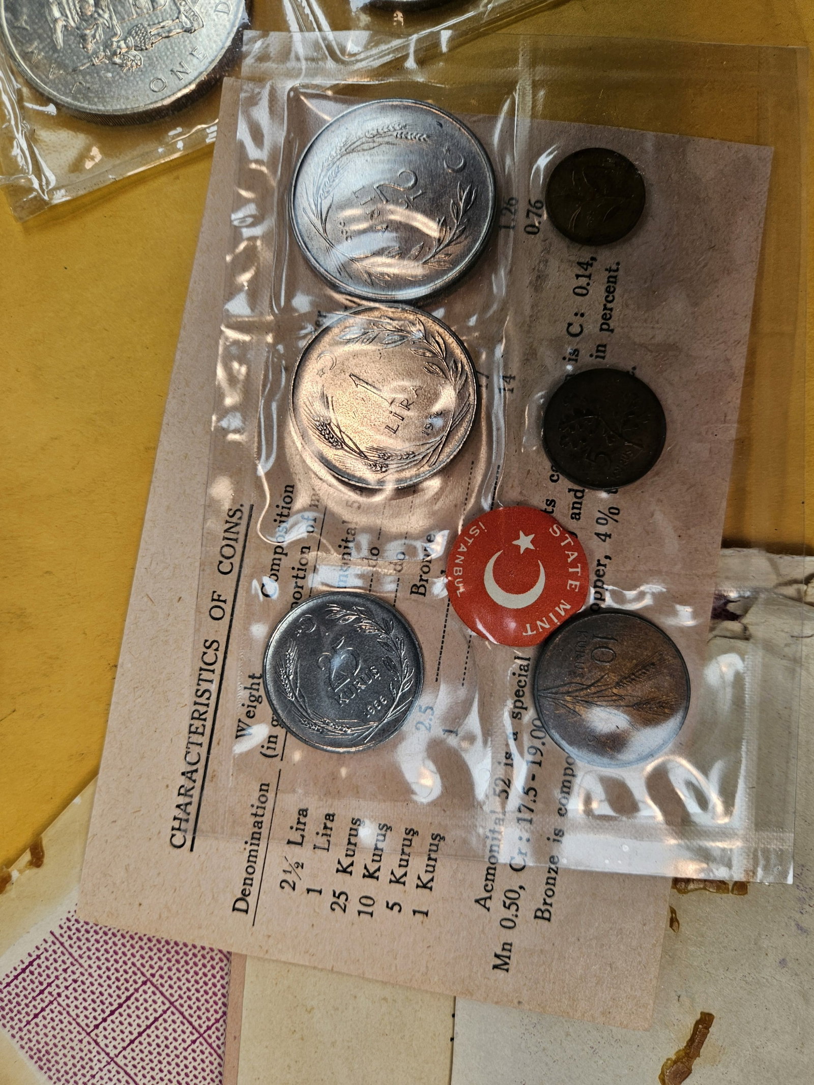 Three different World Coin Sets - 3