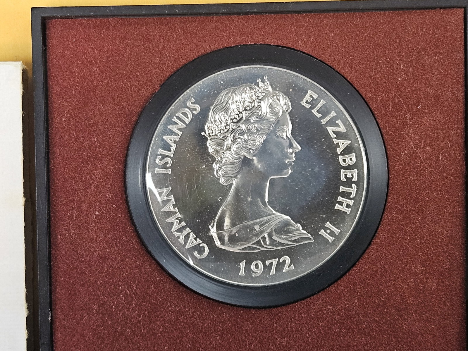 GEM Proof Deep Cameo 1972 Cayman Islands Silver Twenty-five Dollars - 2
