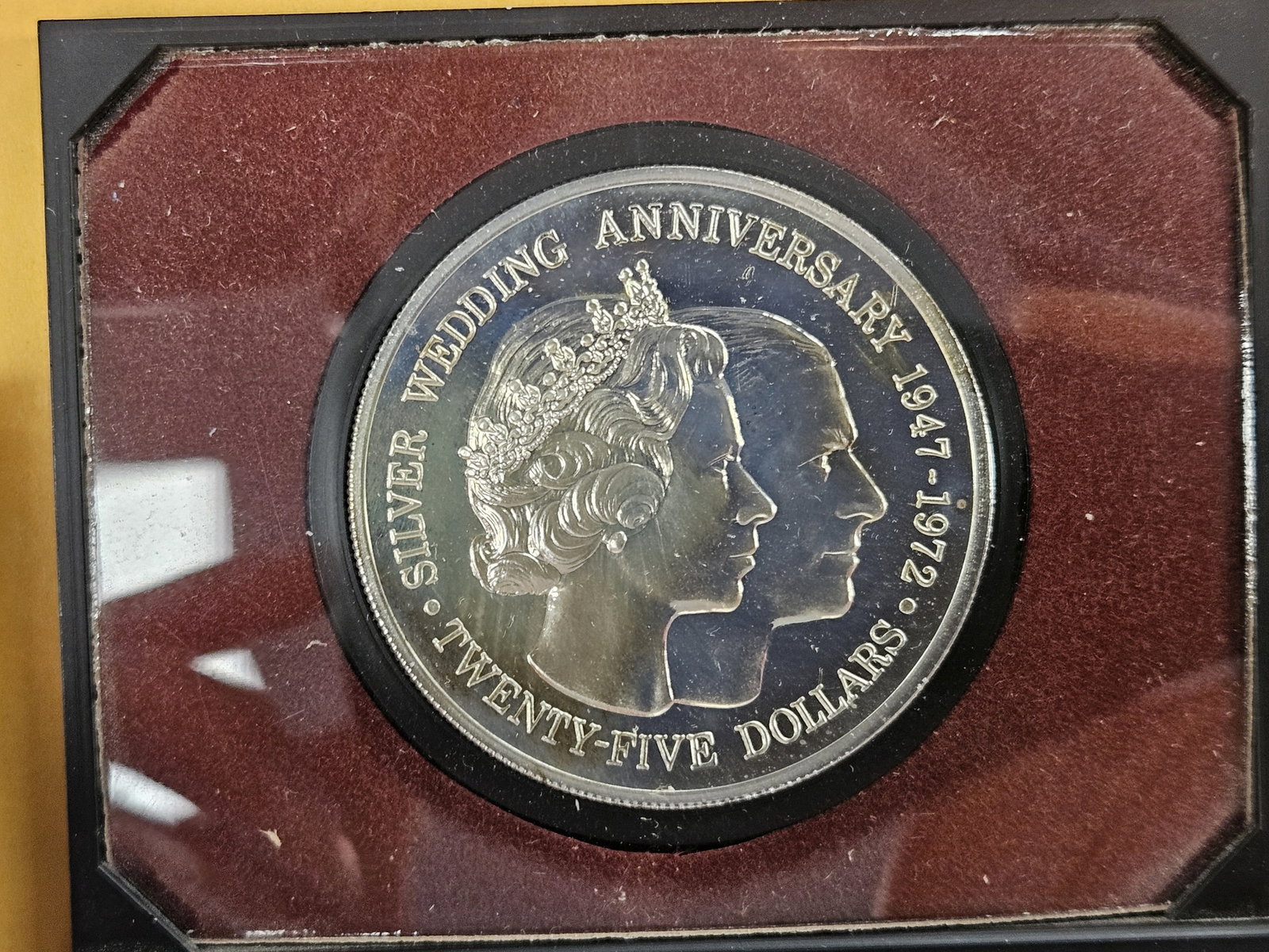 GEM Proof Deep Cameo 1972 Cayman Islands Silver Twenty-five Dollars - 4