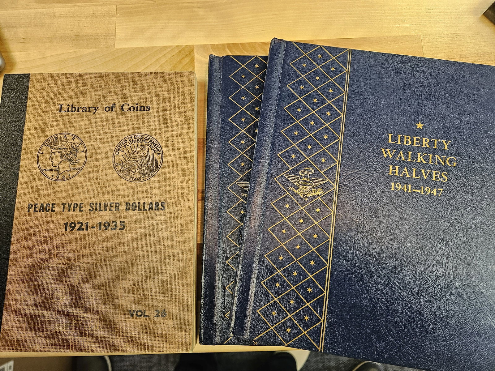 Six nice, empty, US coin Albums - 3