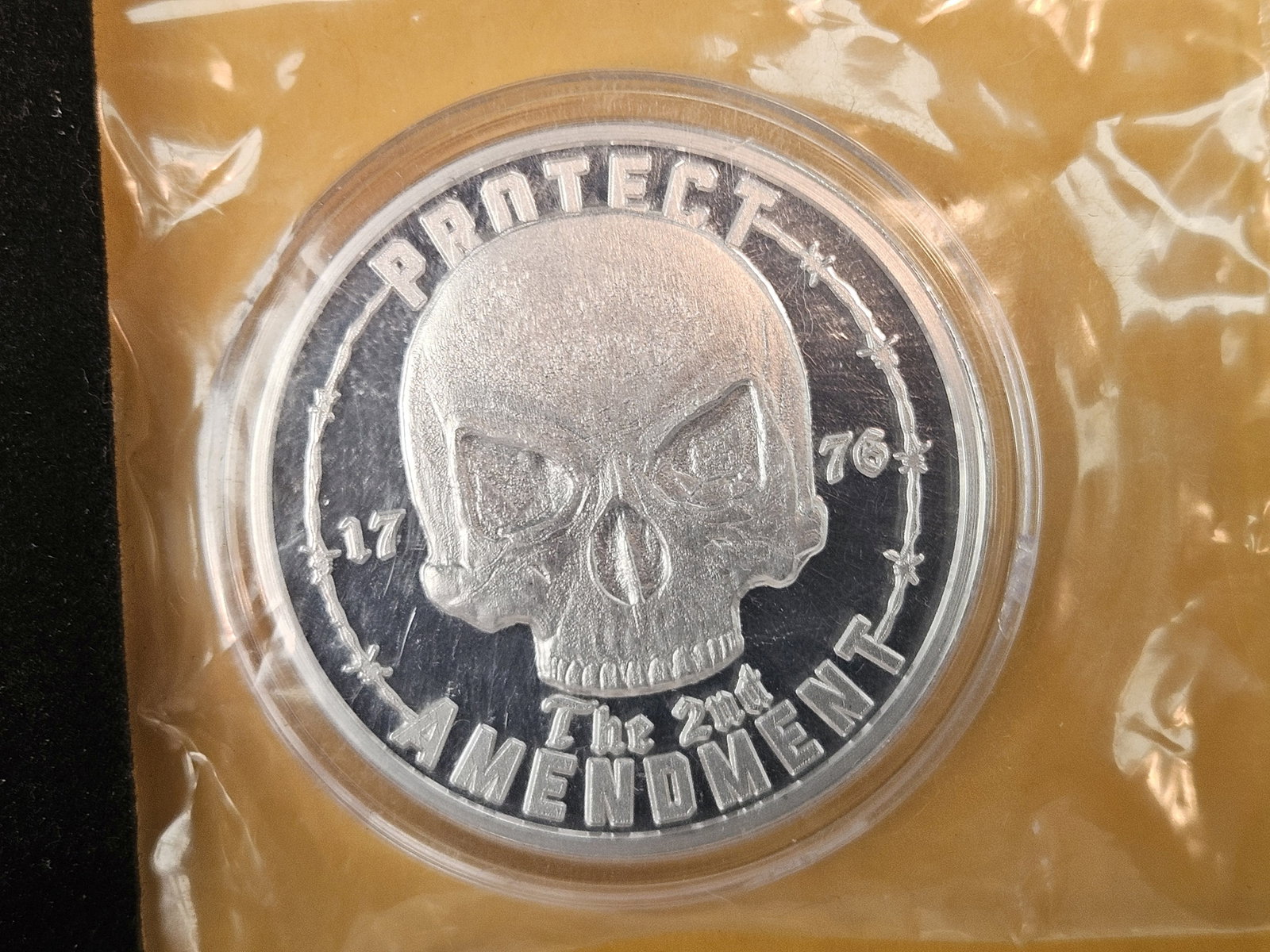 One Troy ounce .999 fine silver Proof Art Round - 2