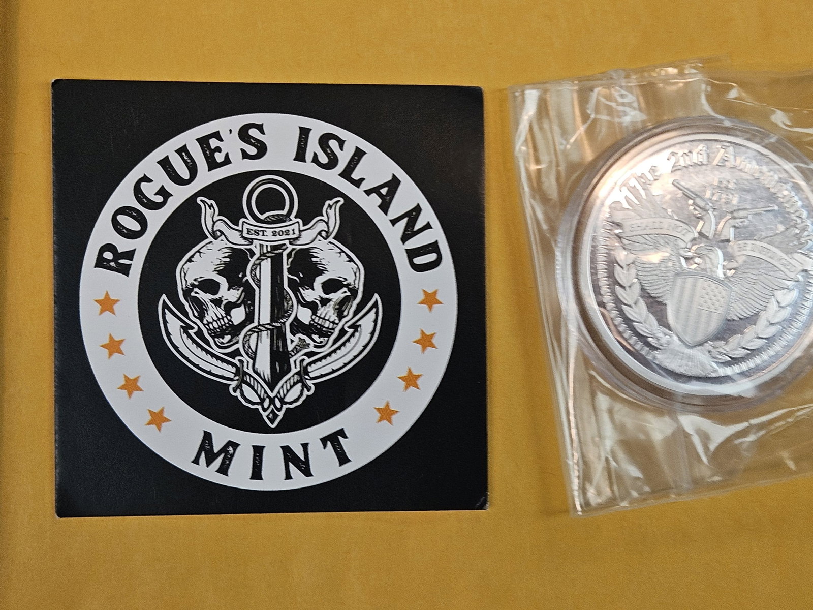 One Troy ounce .999 fine silver Proof Art Round - 2