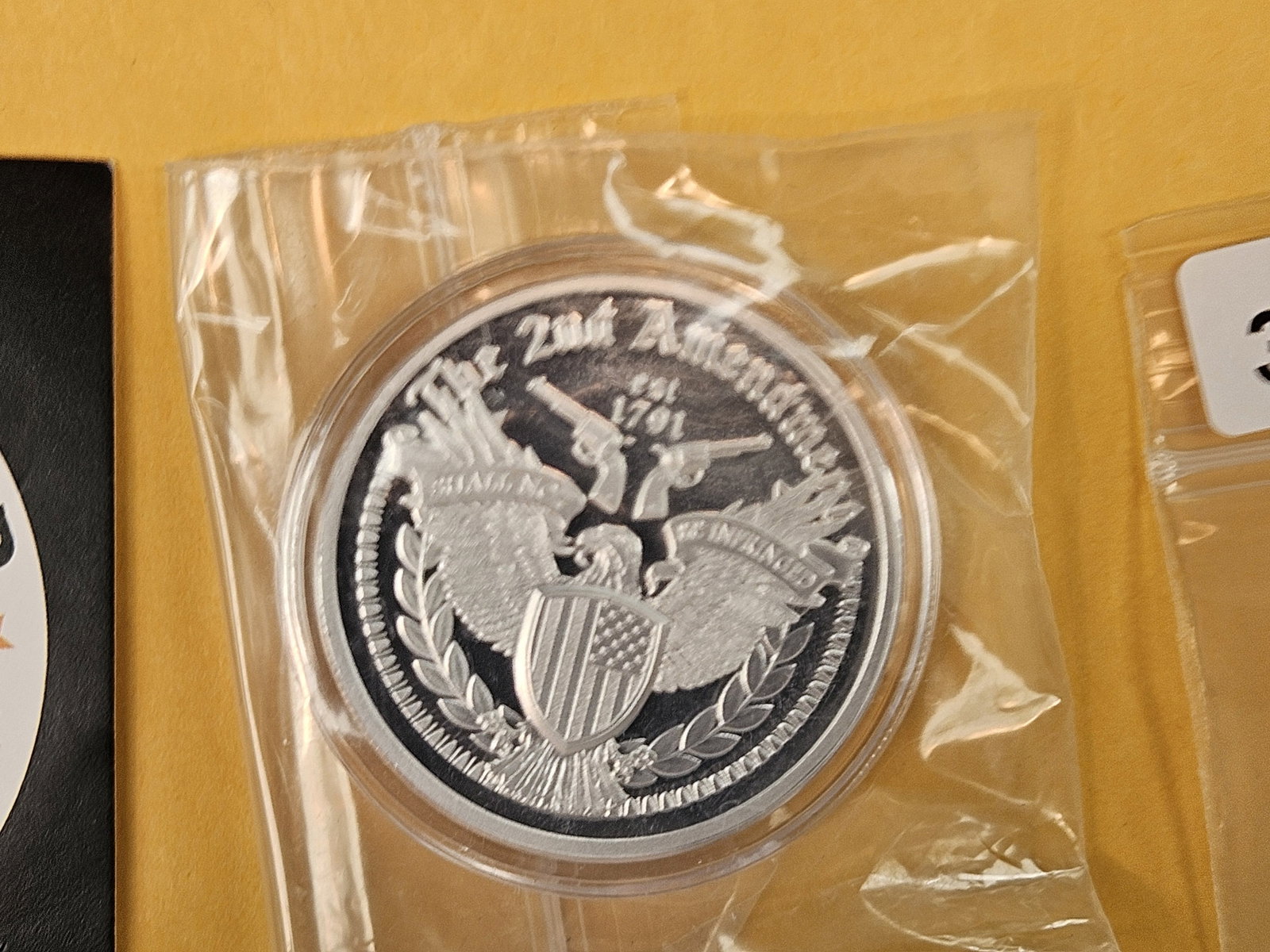 One Troy ounce .999 fine silver Proof Art Round - 3