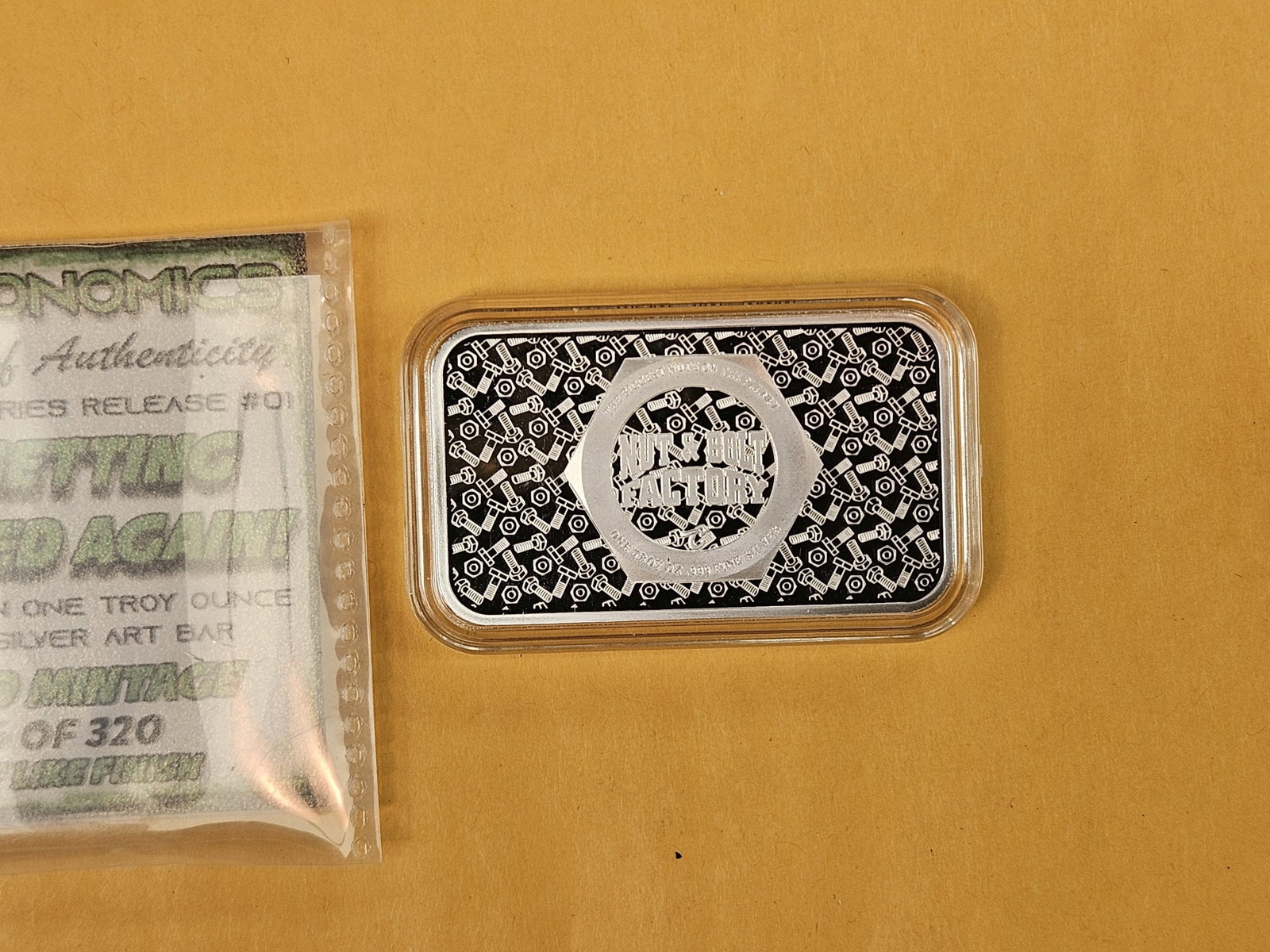 One Troy ounce .999 fine silver Proof Art Funny Bar - 2