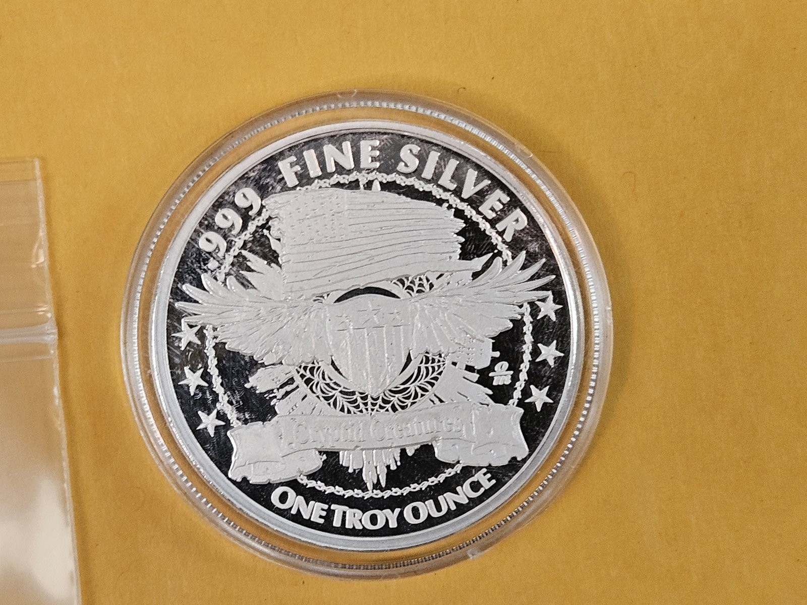 One Troy ounce .999 fine silver Art round - 2