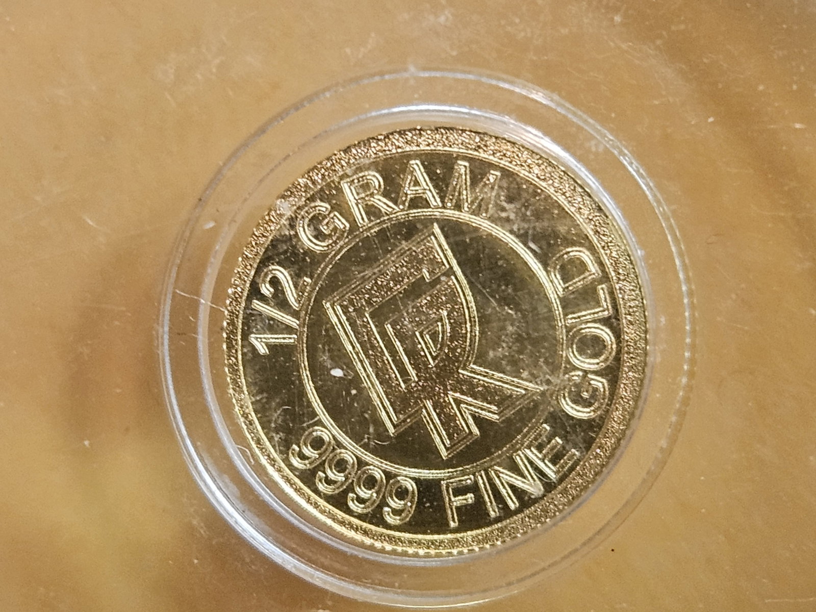 GOLD! ICG Prooflike Clean Ripz .9999 Fine Gold art round in Mint State 70 Prooflike (1 of 4)