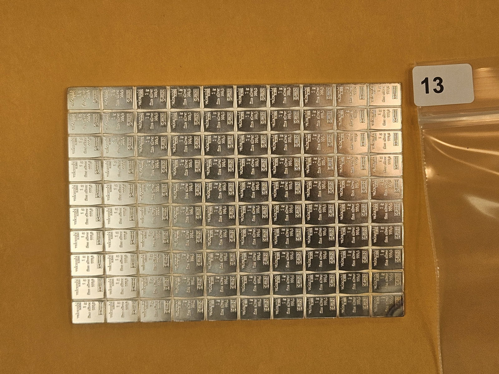 SILVER! One Hundred Gram VALCAMBI SUISSE .999 fine Silver Bar - 3