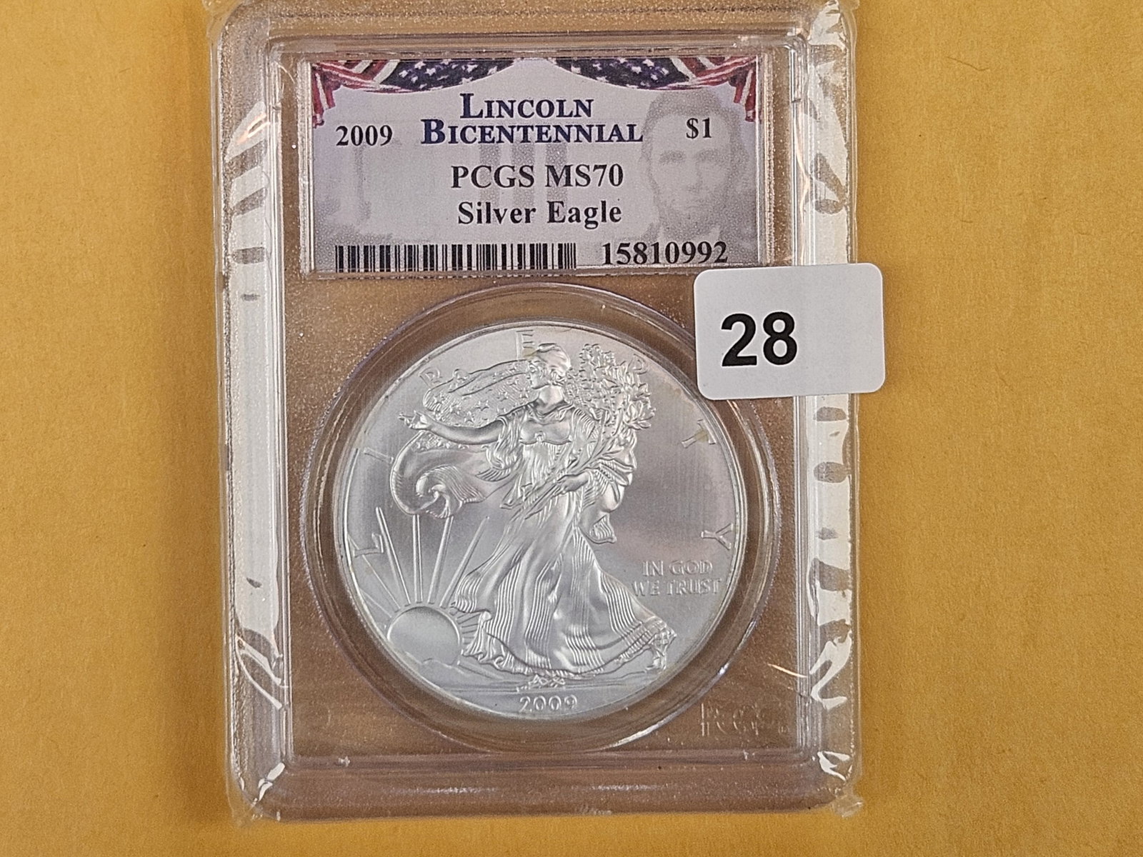 PERFECT! PCGS 2009 American Silver Eagle in Mint State 70: PERFECT GRADE!
