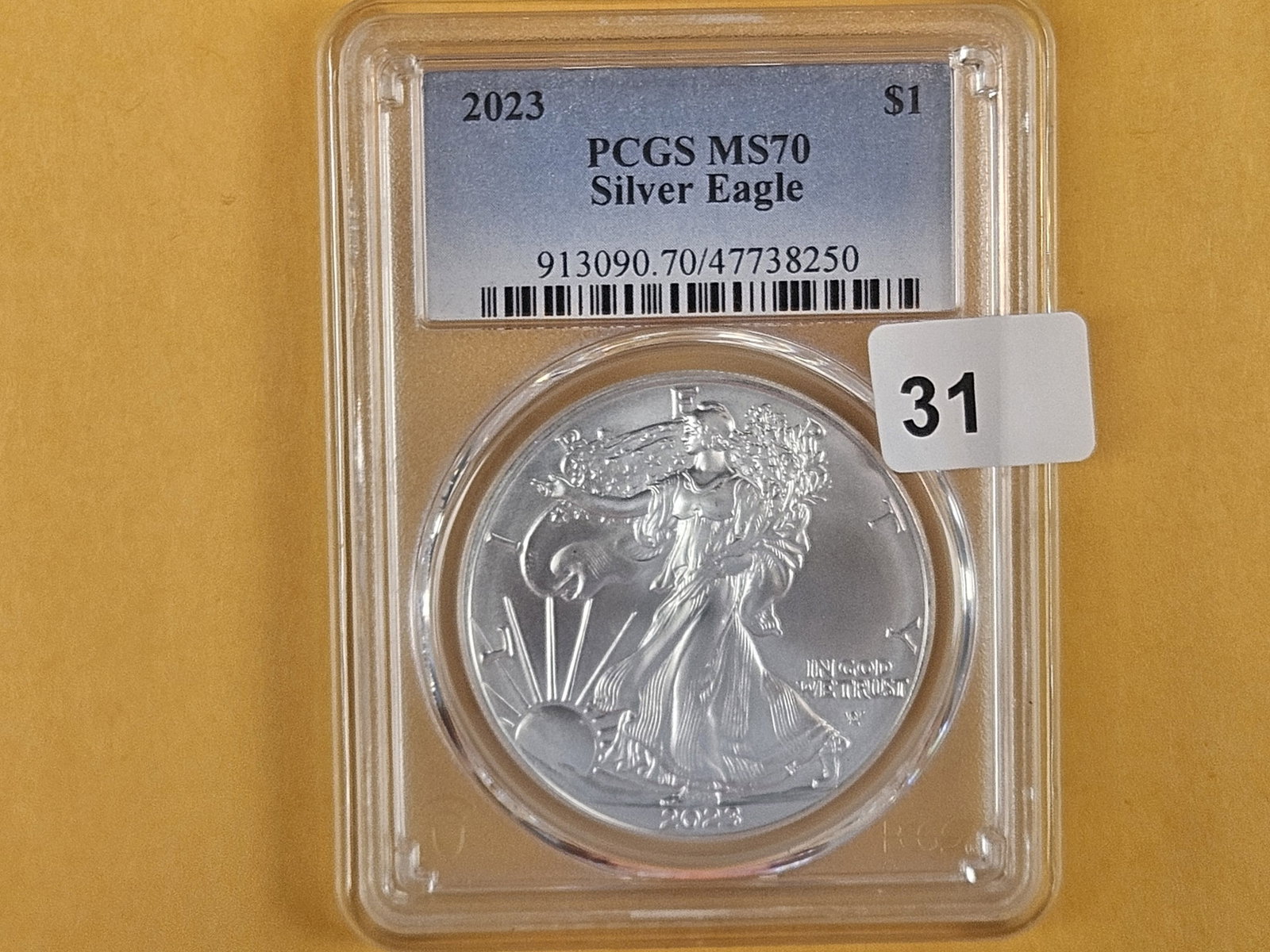 PERFECT! PCGS 2023 American Silver Eagle in Mint State 70 (1 of 3)