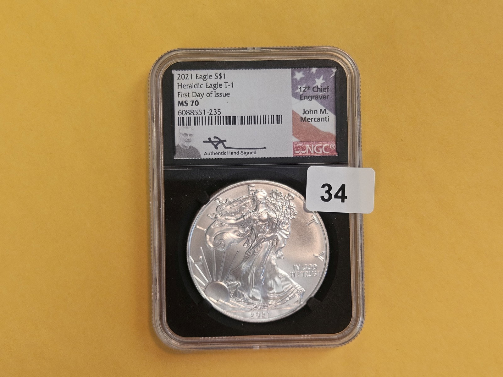 PERFECT! NGC 2021 American Silver Eagle in Mint State 70: PERFECT GRADE!