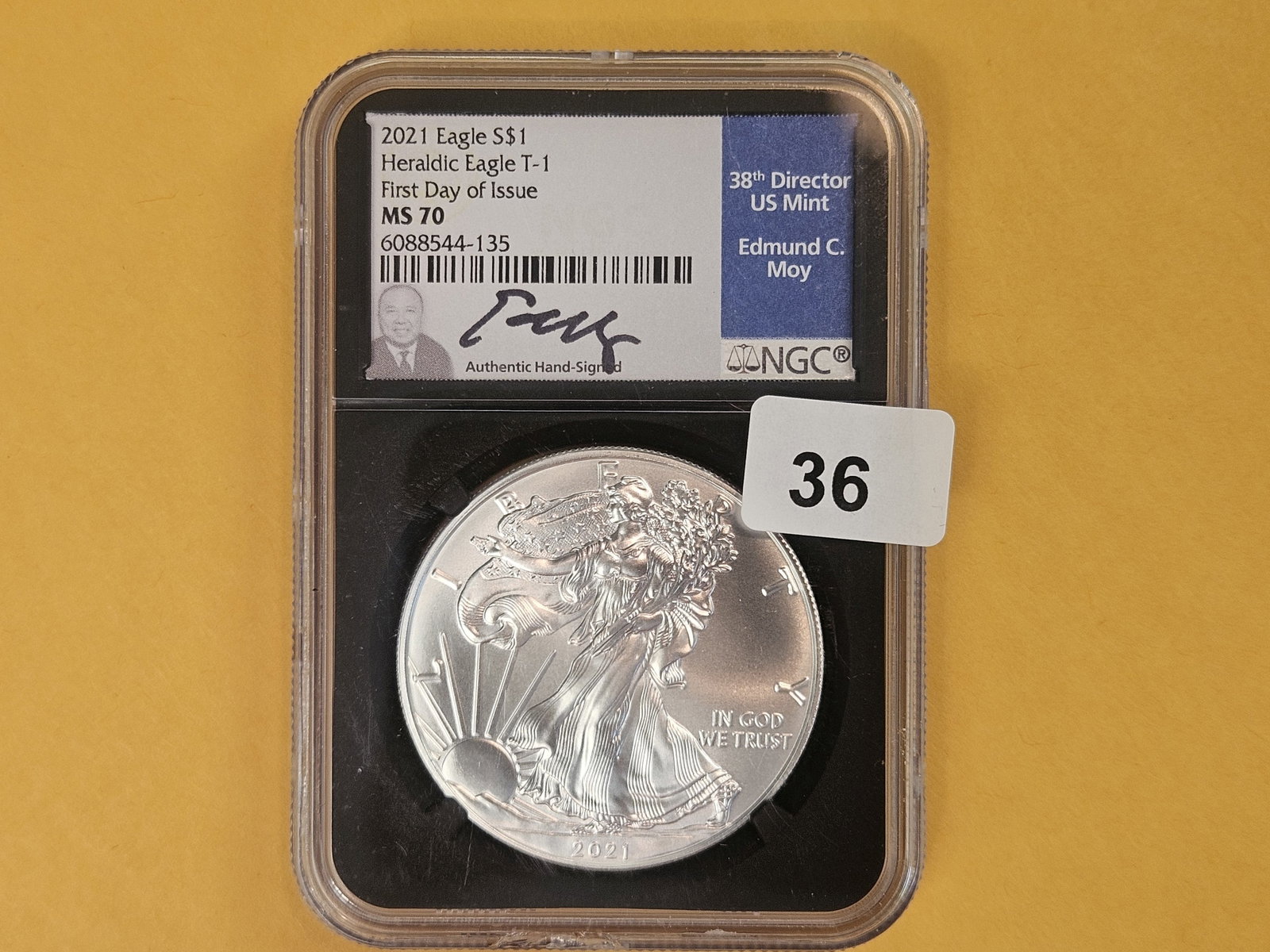 PERFECT! NGC 2021 American Silver Eagle in Mint State 70: PERFECT GRADE!