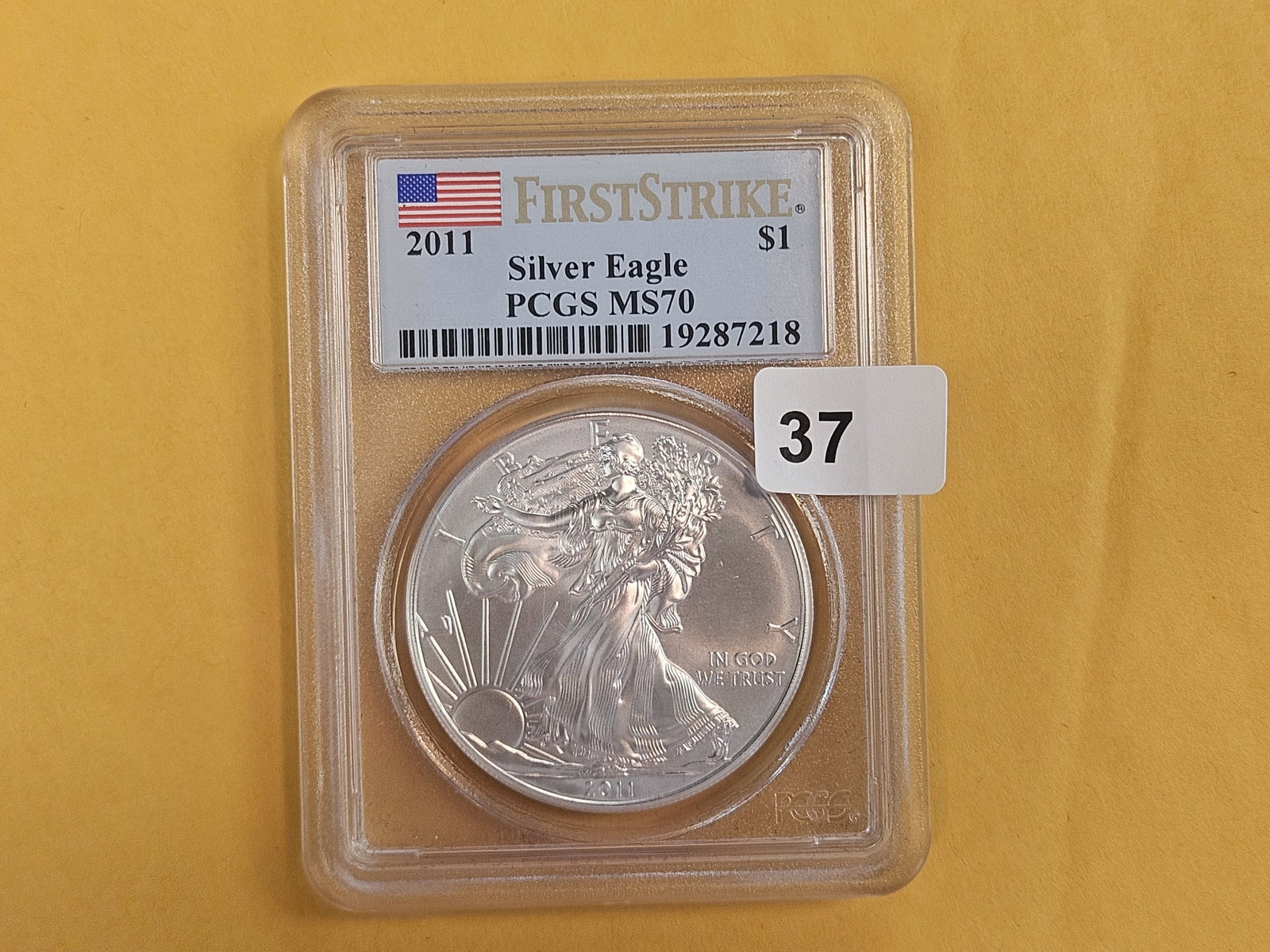 PERFECT! PCGS 2011 American Silver Eagle in Mint State 70: PERFECT GRADE!