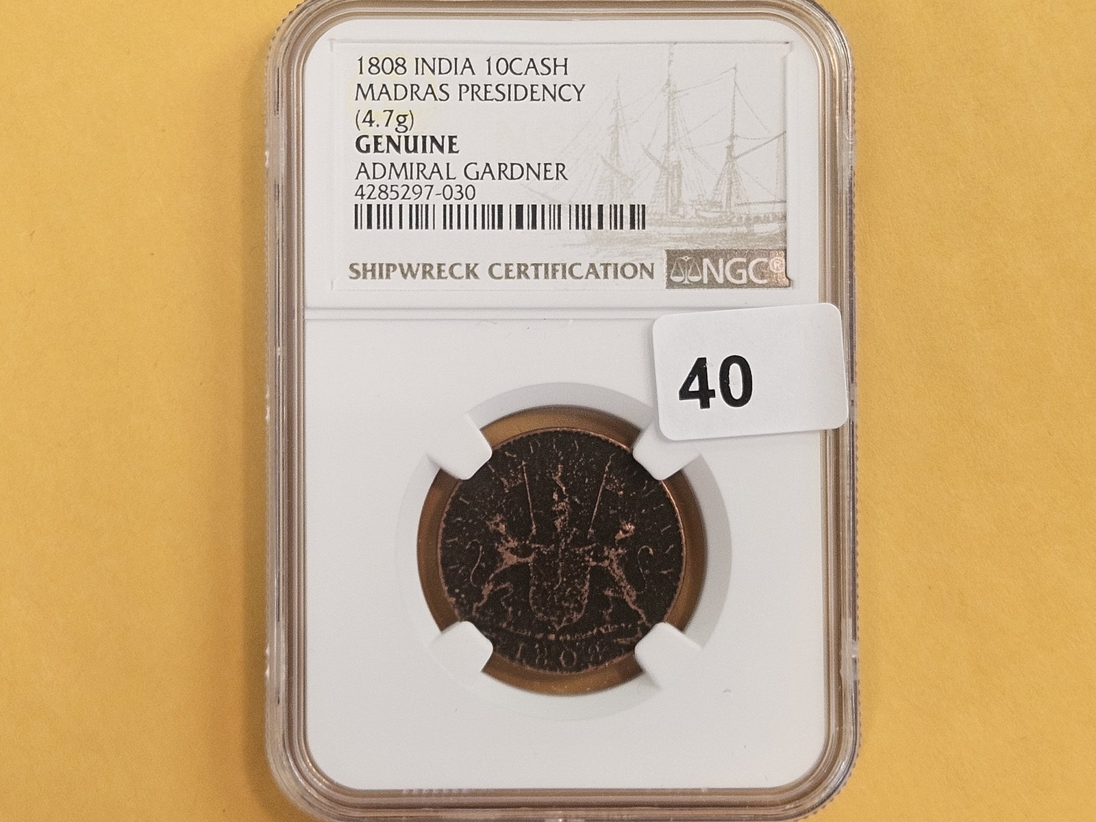NGC 1808 East India Company 10 cash - 2