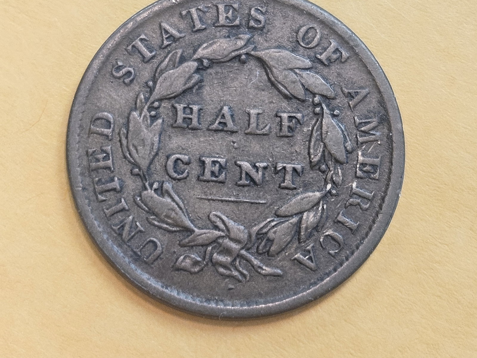 1835 Classic Head Half Cent in Fine - 4