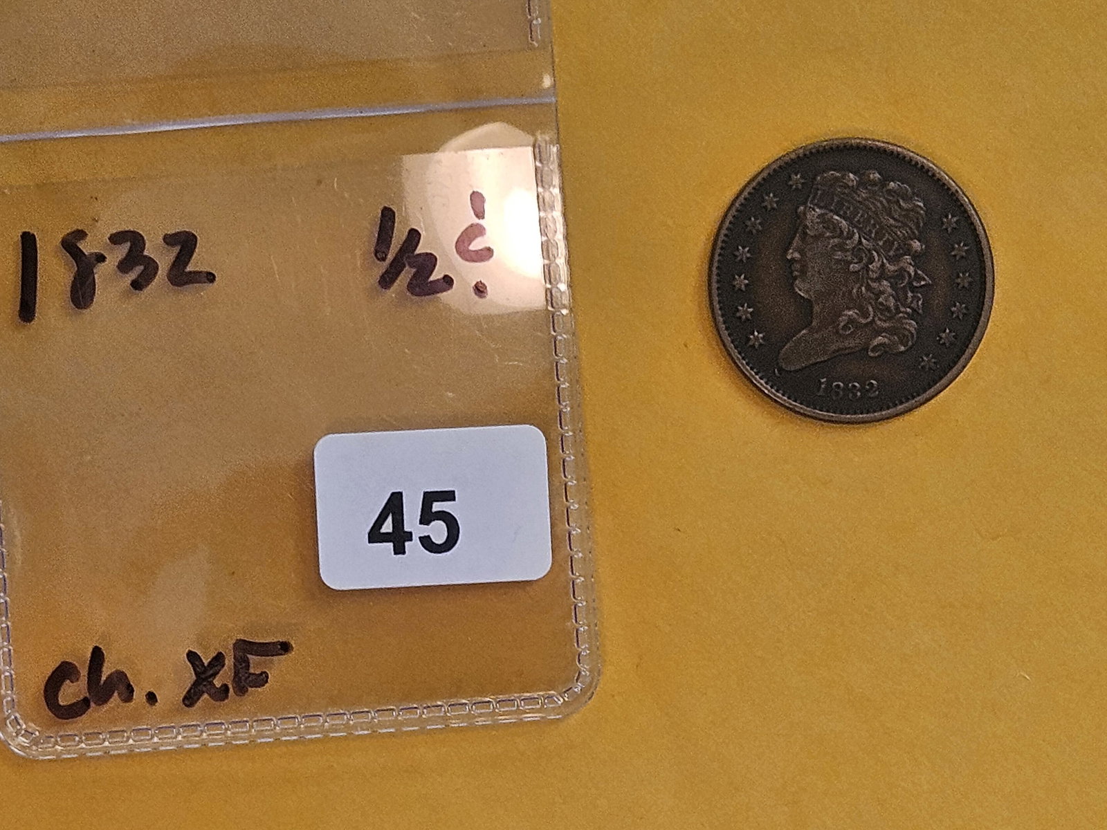 1832 Classic Head Half Cent in Extra Fine plus - 2