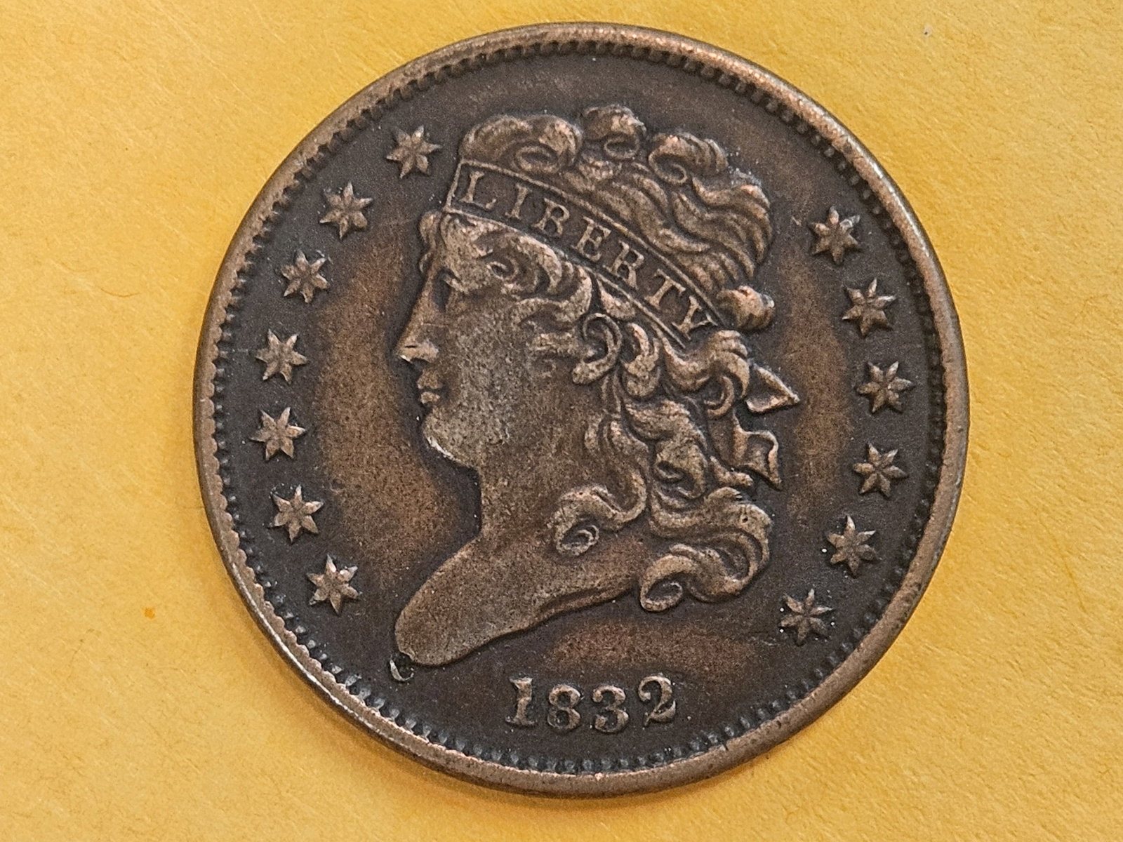 1832 Classic Head Half Cent in Extra Fine plus - 3