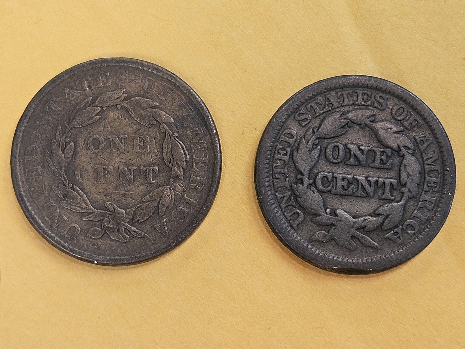 1837 and 1844 Large Cents - 4