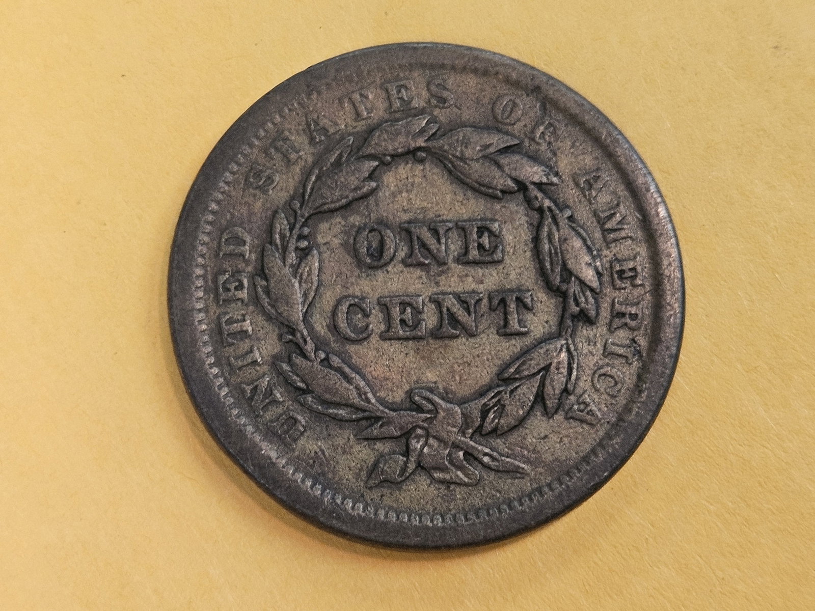 1840 Braided Hair large cent - 3