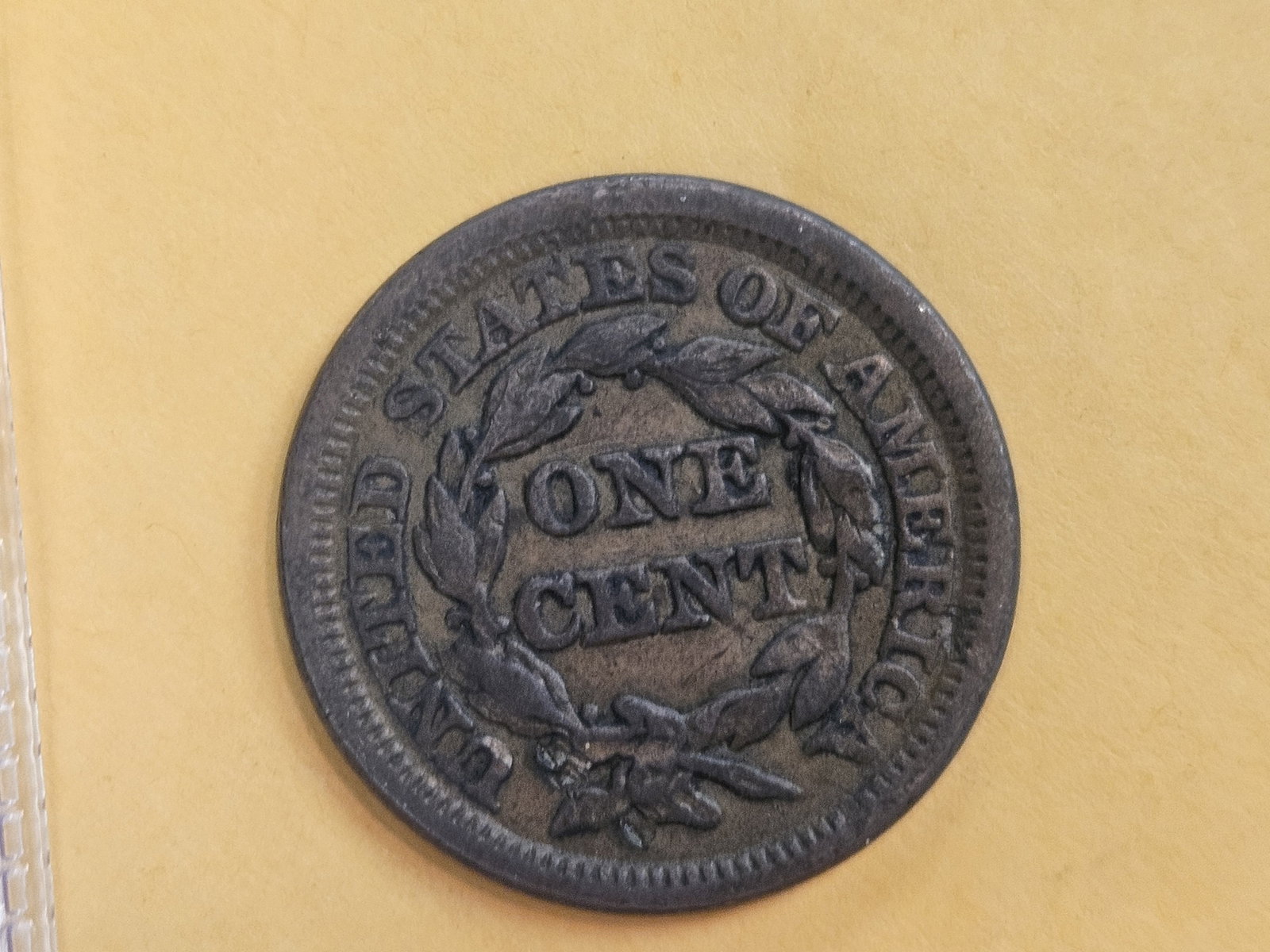 1848 Braided Hair large cent in Extra Fine - 5