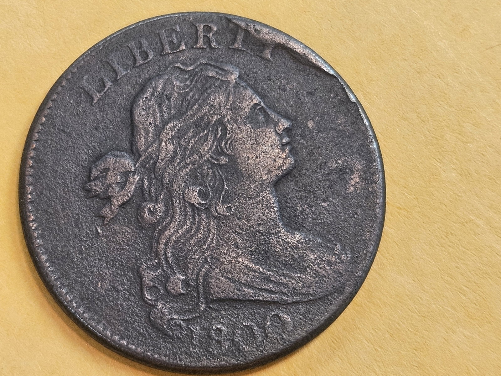 ** Nicer 1800 Draped Bust Large Cent in Very Fine plus - details: Sheldon S-208. State B. Nice looking coin!