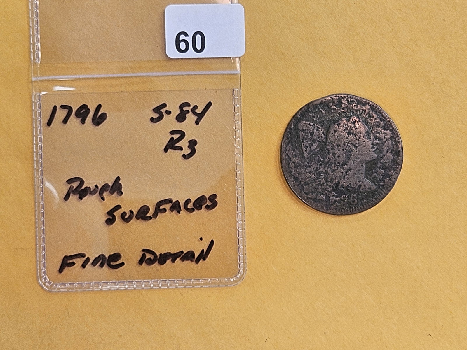 * 1796 Liberty Cap Large Cent in Fine - details - 2