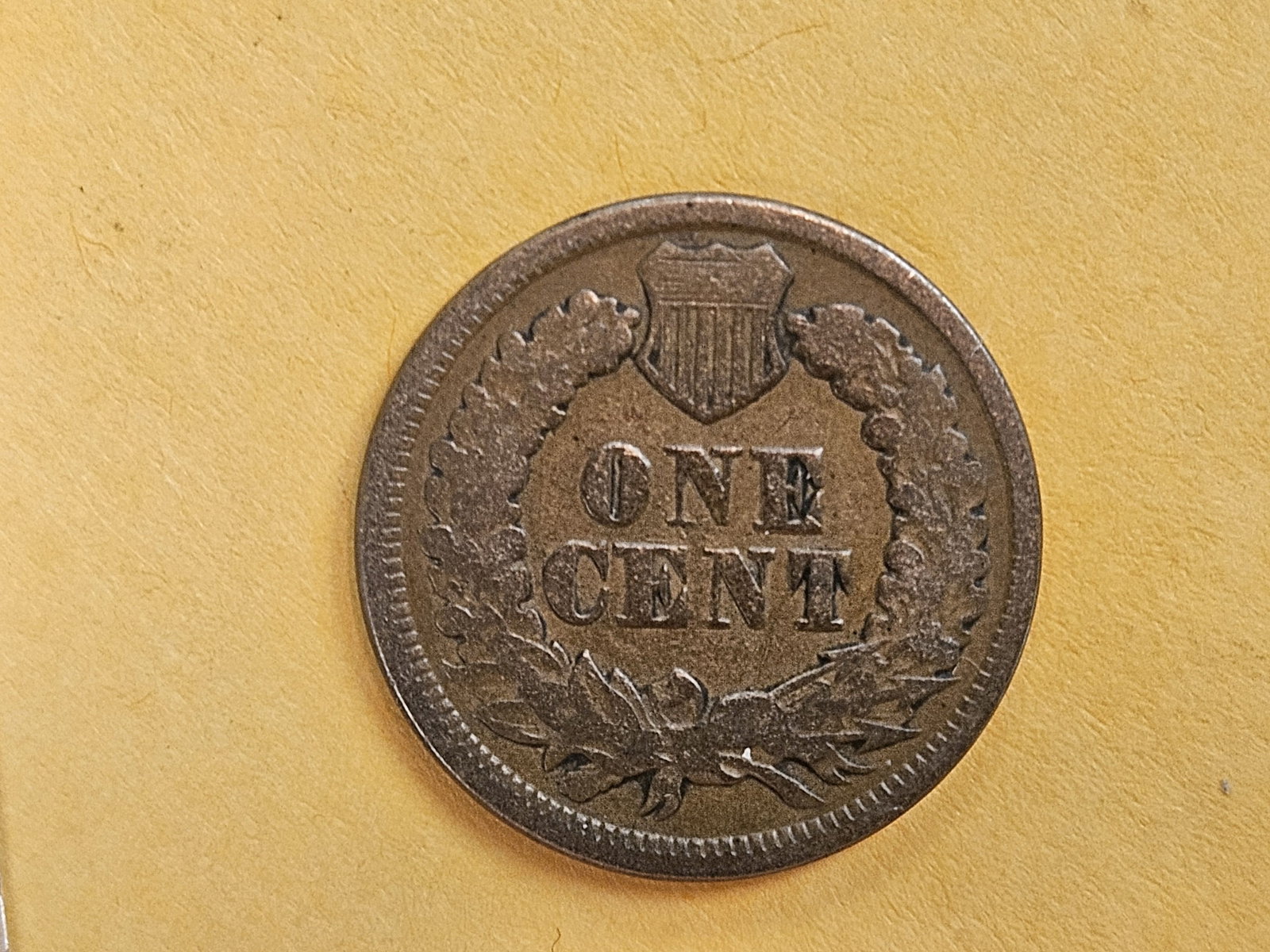 Semi-key 1869 Indian Cent in Very Good - details - 5
