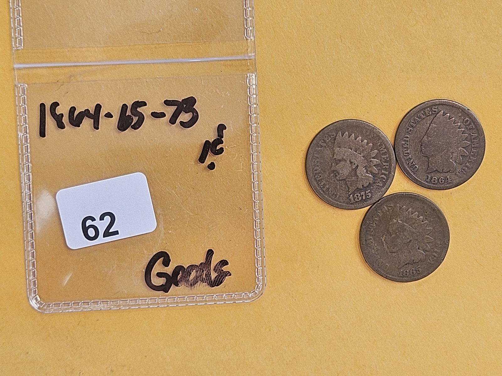 Three Better date Indian Cents in Good - 2