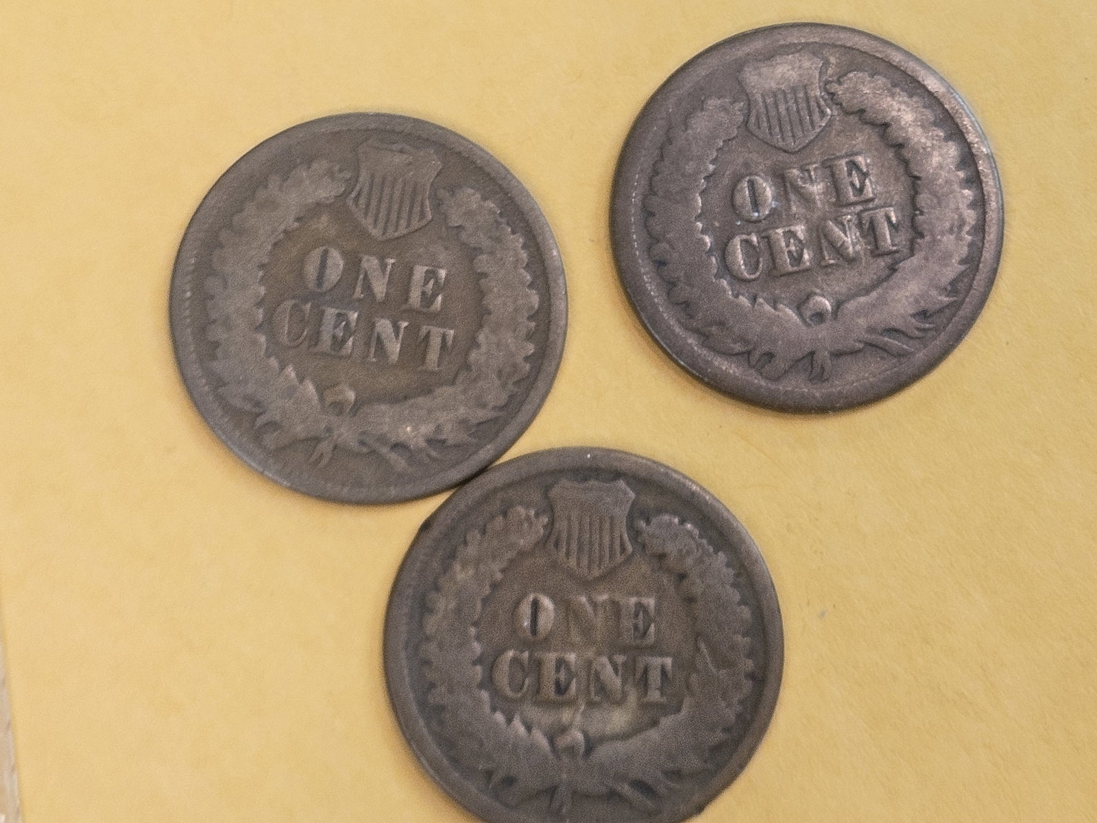 Three Better date Indian Cents in Good - 4
