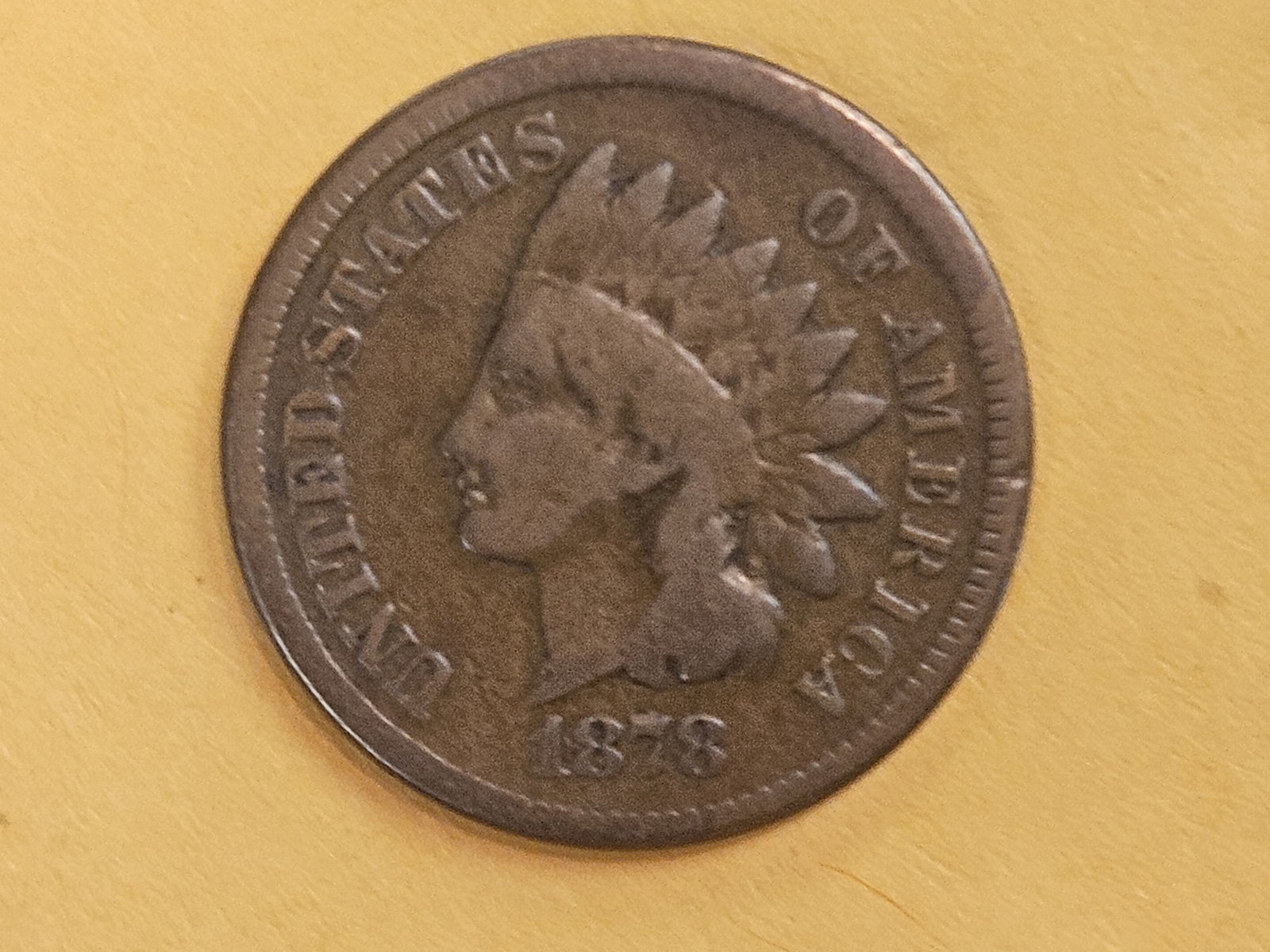 Better date 1878 Indian Cent - 3