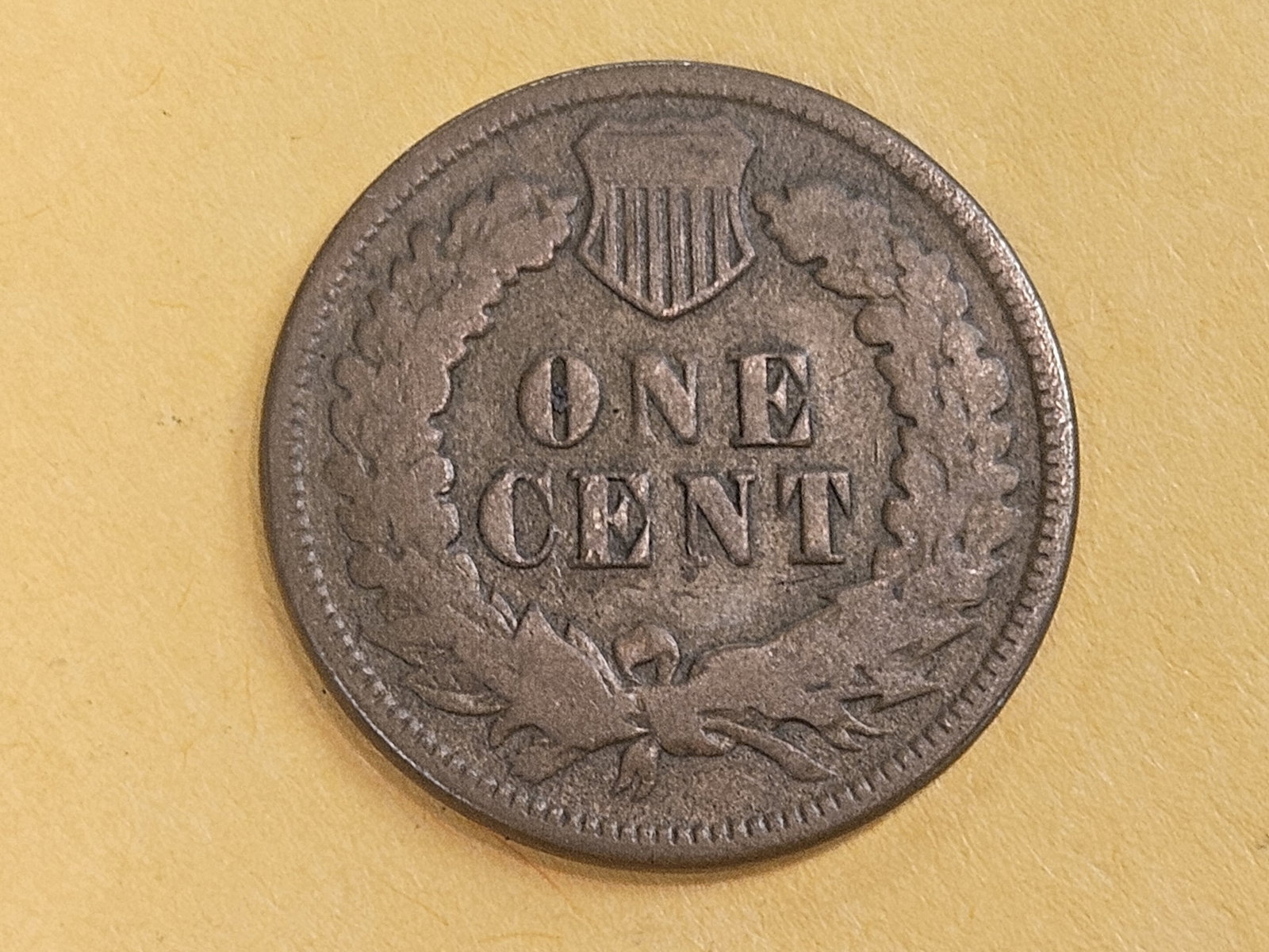 Semi-key 1872 Indian cent in Fine - 4